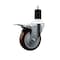 Service Caster 4'' Maroon Poly Swivel 1-1/2'' Expanding Stem Caster Total Lock Brake SCC-EXTTL20S414-PPUB-MRN-112 - alternate 1
